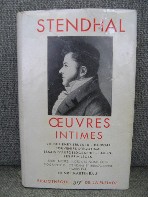 Stendhal: Oeuvres Intimes