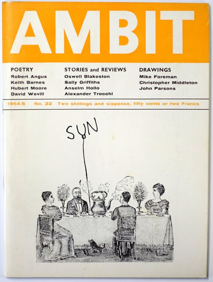 Ambit: A Quarterly of Poems, Short Stories, Drawings and Criticism, Number 22, 1964/5