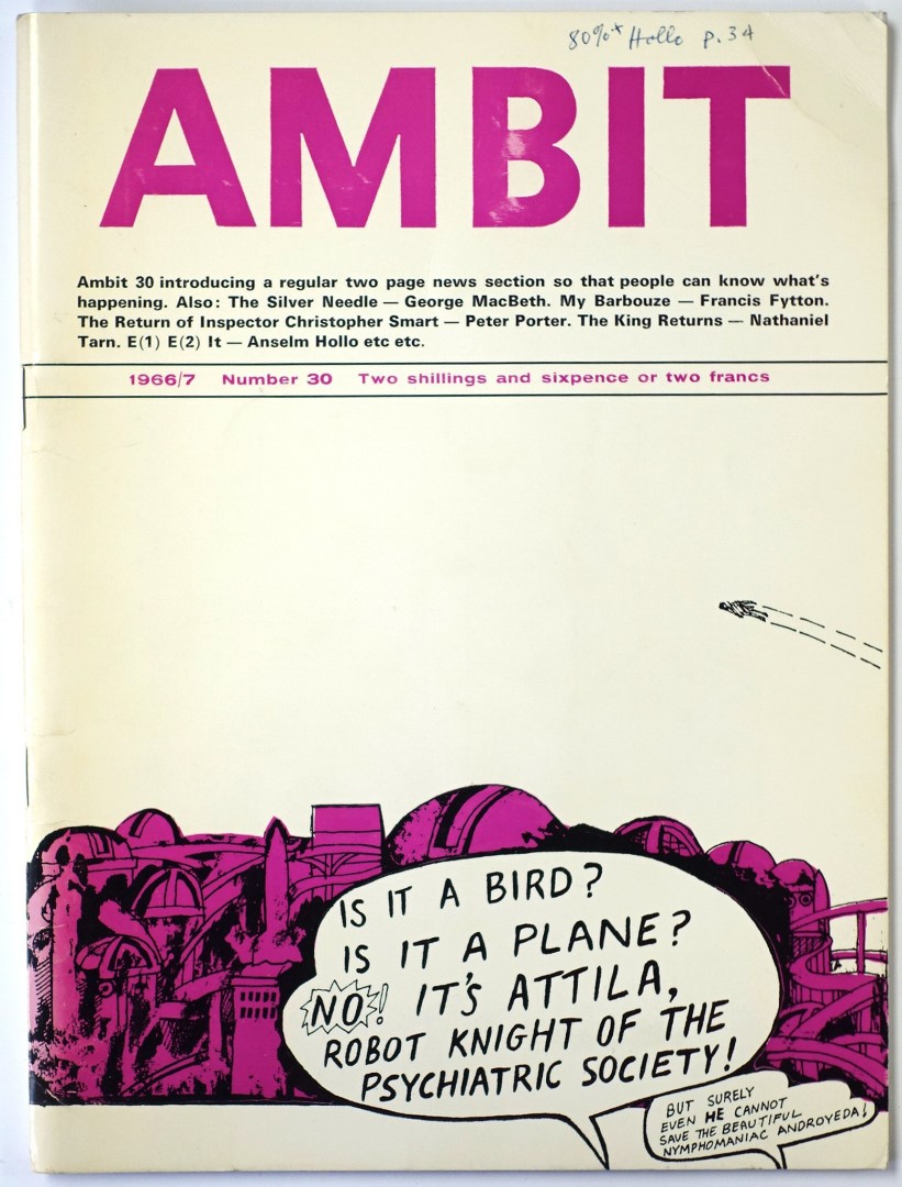 Ambit: A Quarterly of Poems, Short Stories, Drawings and Criticism, Number 30, 1966/7
