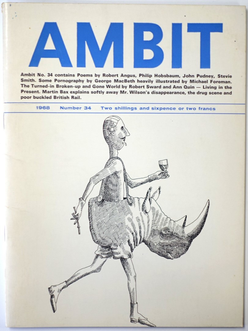 Ambit: A Quarterly of Poems, Short Stories, Drawings and Criticism, Number 34, 1968