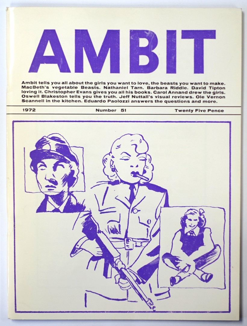 Ambit: A Quarterly of Poems, Short Stories, Drawings and Criticism, Number 51, 1972