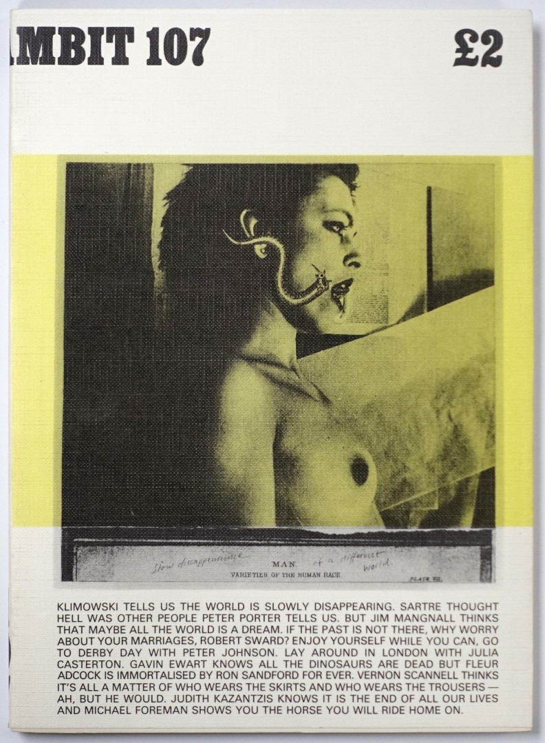 Ambit: A Quarterly of Poems, Short Stories, Drawings and Criticism/Contents: Number 107, 1987