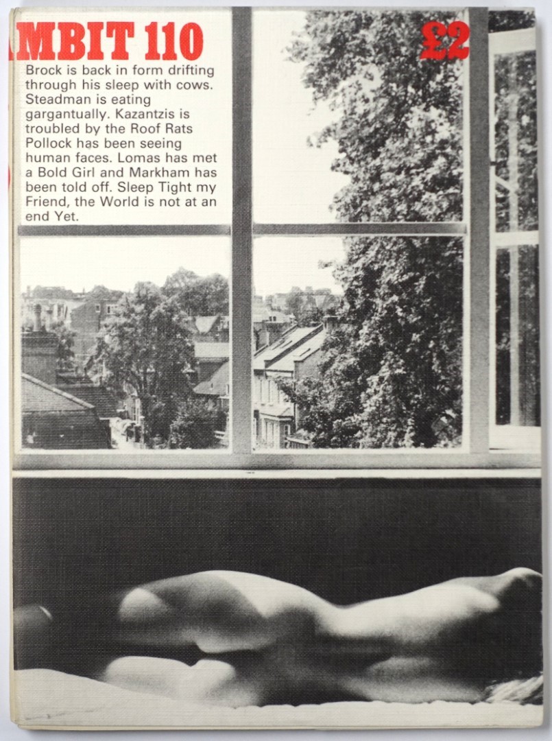 Ambit: A Quarterly of Poems, Short Stories, Drawings and Criticism/Contents: Number 110, 1987