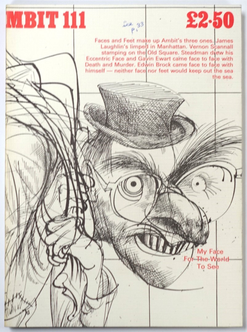 Ambit: A Quarterly of Poems, Short Stories, Drawings and Criticism/Contents: Number 111, 1988