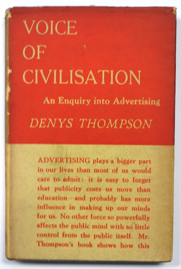 Voice of Civilisation: An Enquiry into Advertising