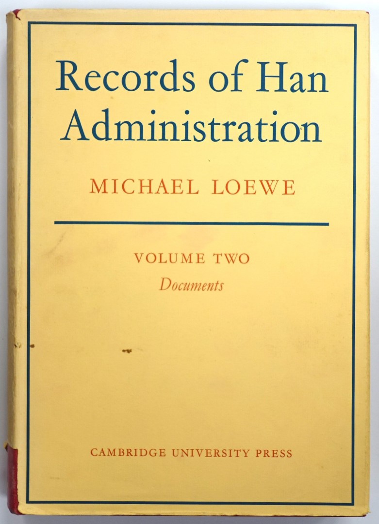 Records of Han Administration: Volume Two: Documents