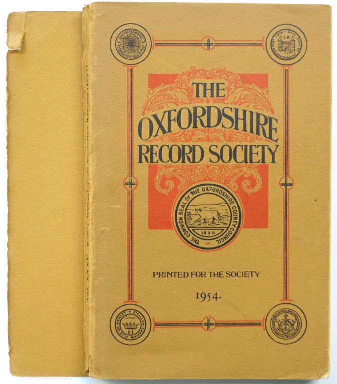 The Oxfordshire Record Society: Bishop Wilberforce's Visitation Returns for the Archdeaconry of Oxford in the Year 1854