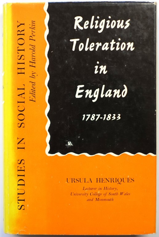 Religious Toleration in England, 1787-1833