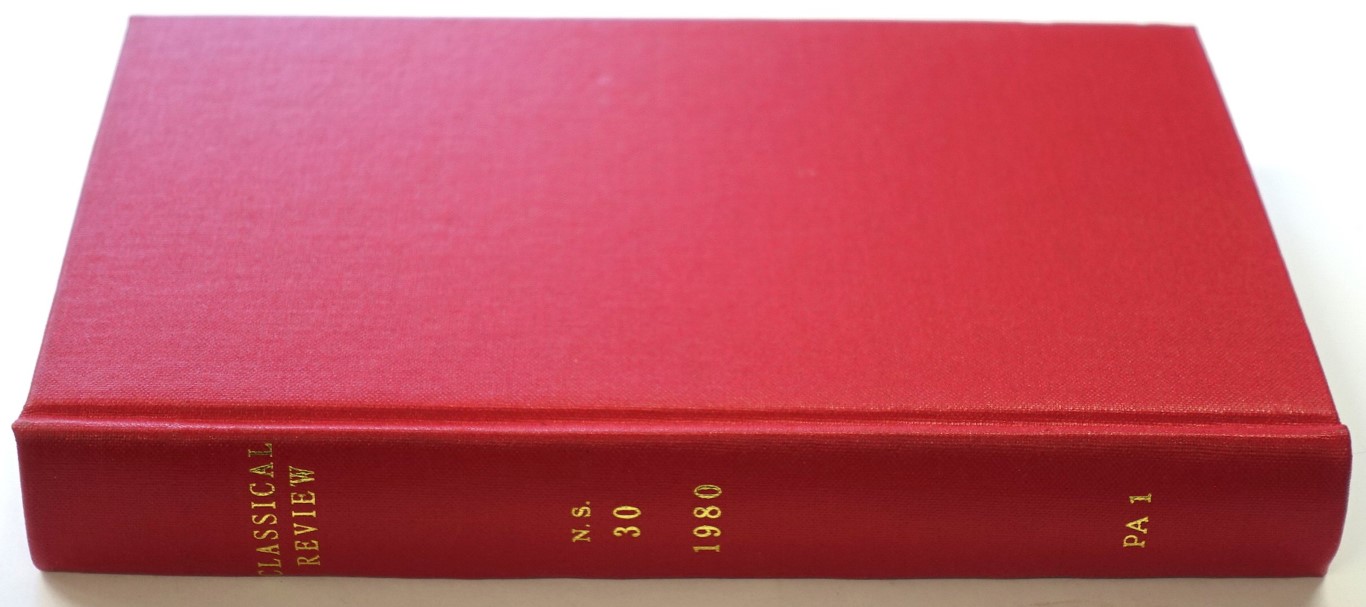 The Classical Review: New Series Volume XXX (Vol. XCIV of the Continuous Series)