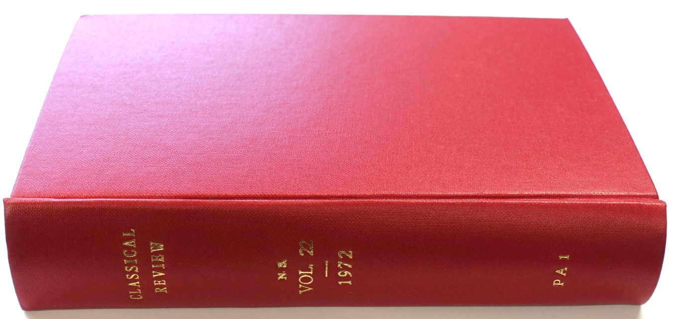 The Classical Review: New Series Volume XXII (Vol. LXXXVI of the Continuous Series)
