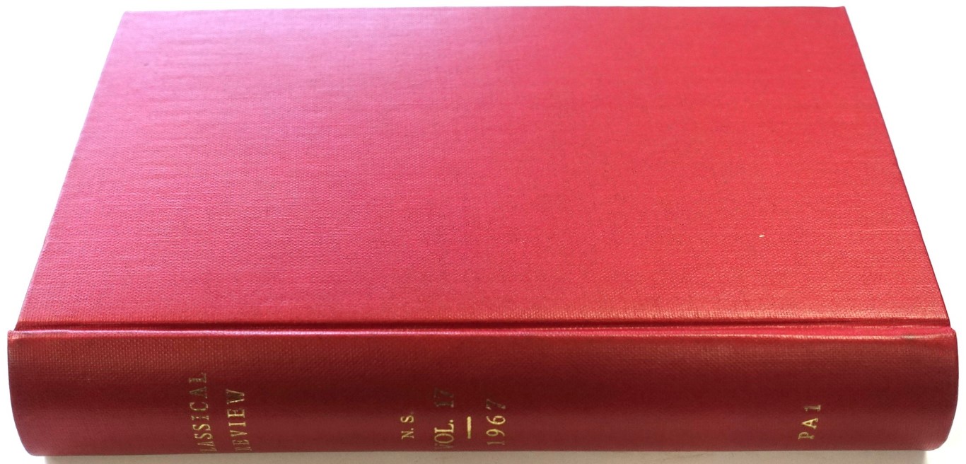 The Classical Review: New Series Volume XVII (Vol. LXXXI of the Continuous Series)