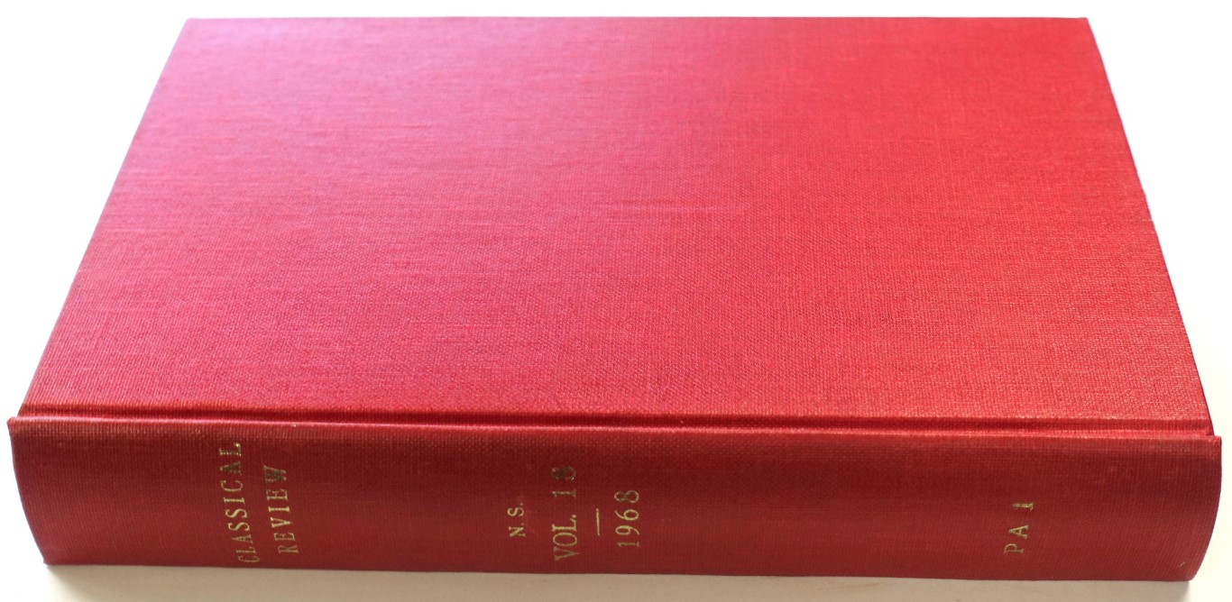 The Classical Review: New Series Volume XVIII (Vol. LXXXII of the Continuous Series)