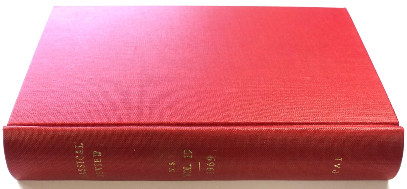 The Classical Review: New Series Volume XIX (Vol.LXXXIII of the Continuous Series)