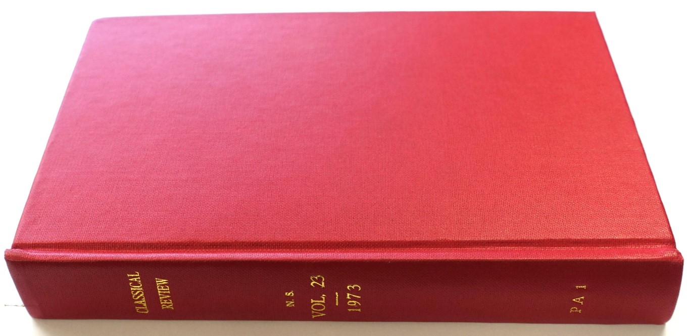 The Classical Review: New Series Volume XXIII (Vol. LXXXVII of the Continuous Series)