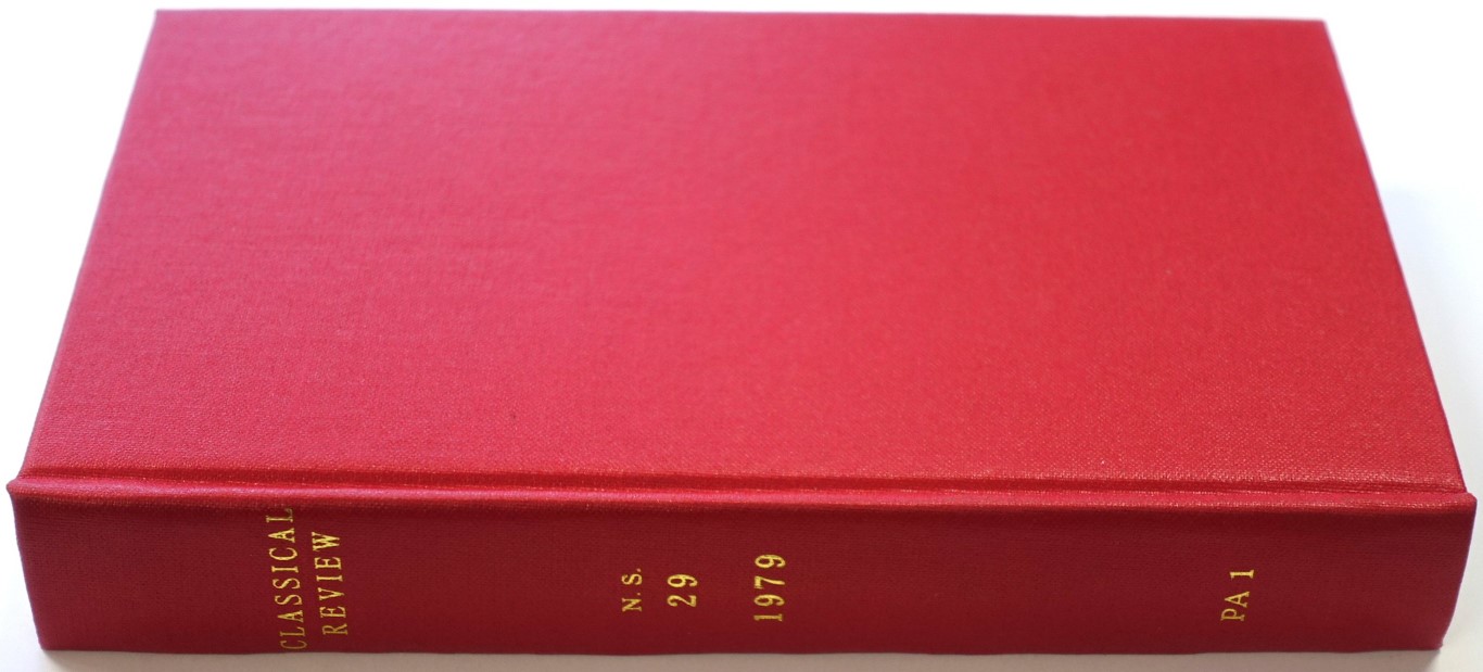 The Classical Review: New Series Volume XXIX (Vol. XCIII of the Continuous Series)
