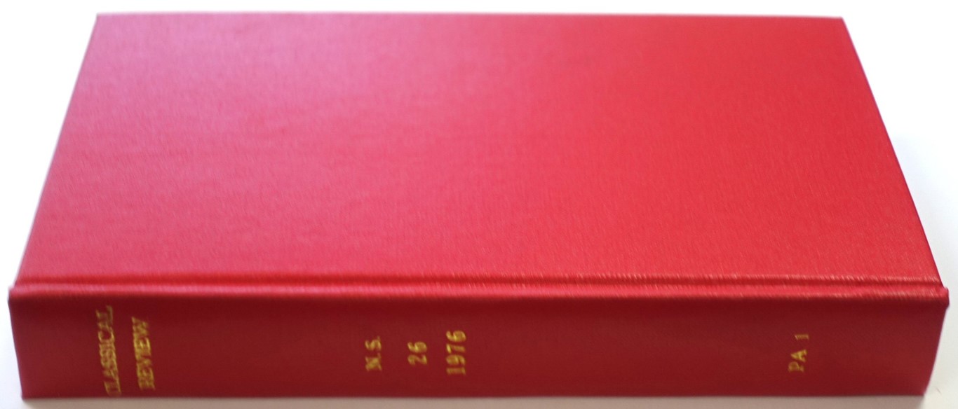 The Classical Review: New Series Volume XXVI (Vol. XC of the Continuous Series)
