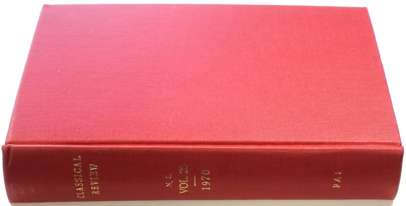 The Classical Review: New Series Volume XX (Vol. LXXXIV of the Continuous Series)