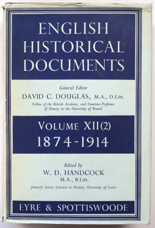 English Historical Documents, Volume XII (2), 1874-1914