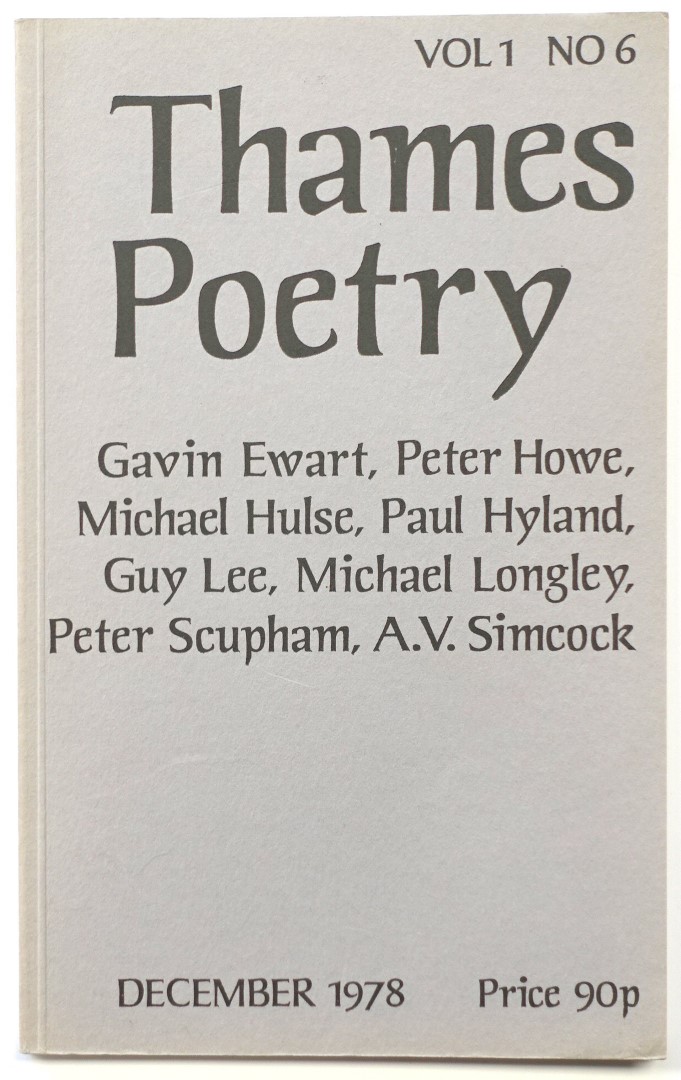 Thames Poetry, Volume 1, No 6, 1978