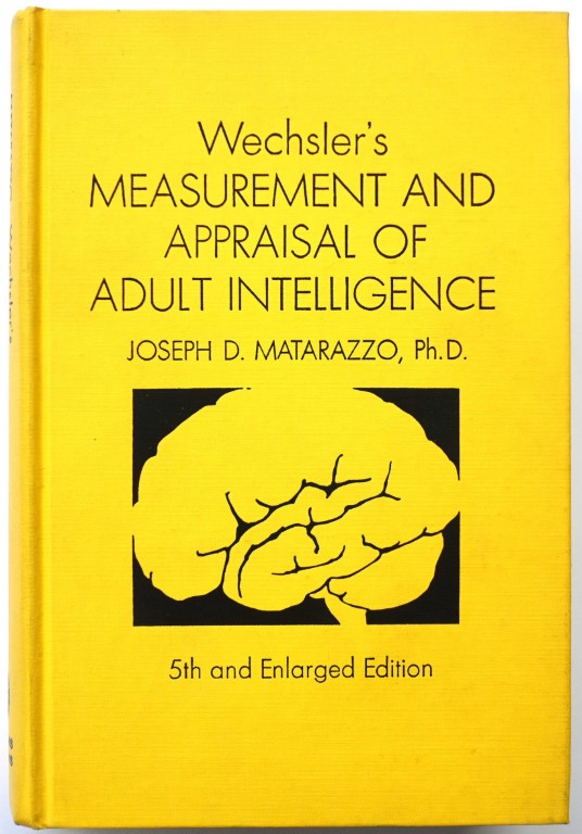 Wechsler's Measurement and Appraisal of Adult Intelligence