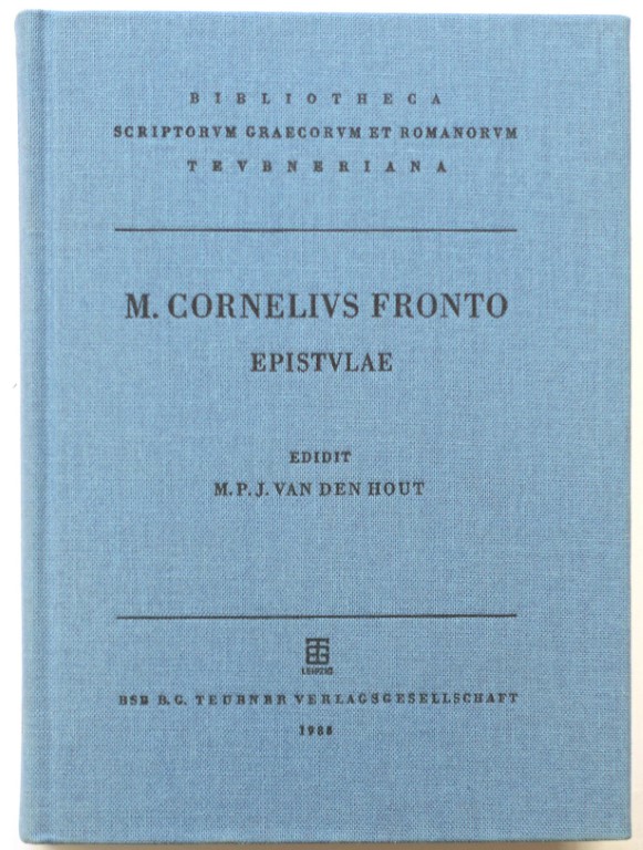 M. Cornelii Frontonis Epistulae