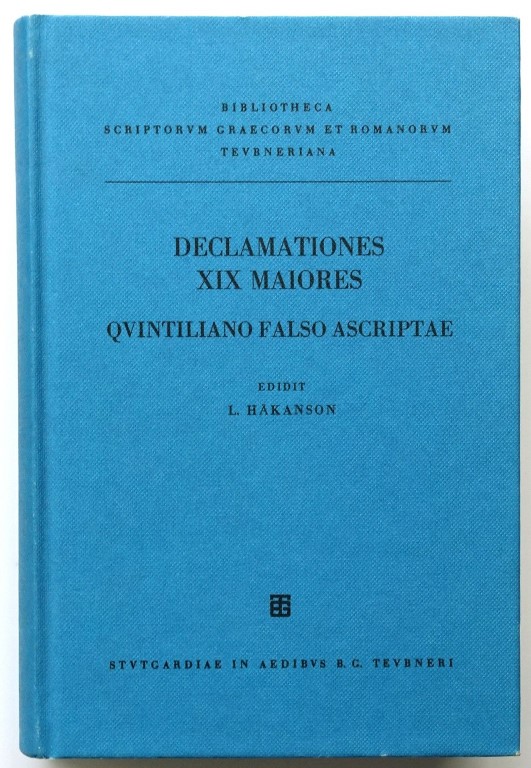 Quintiliani, M. Fabii, declamationes XIX maiores: Quintiliano falso Ascriptae