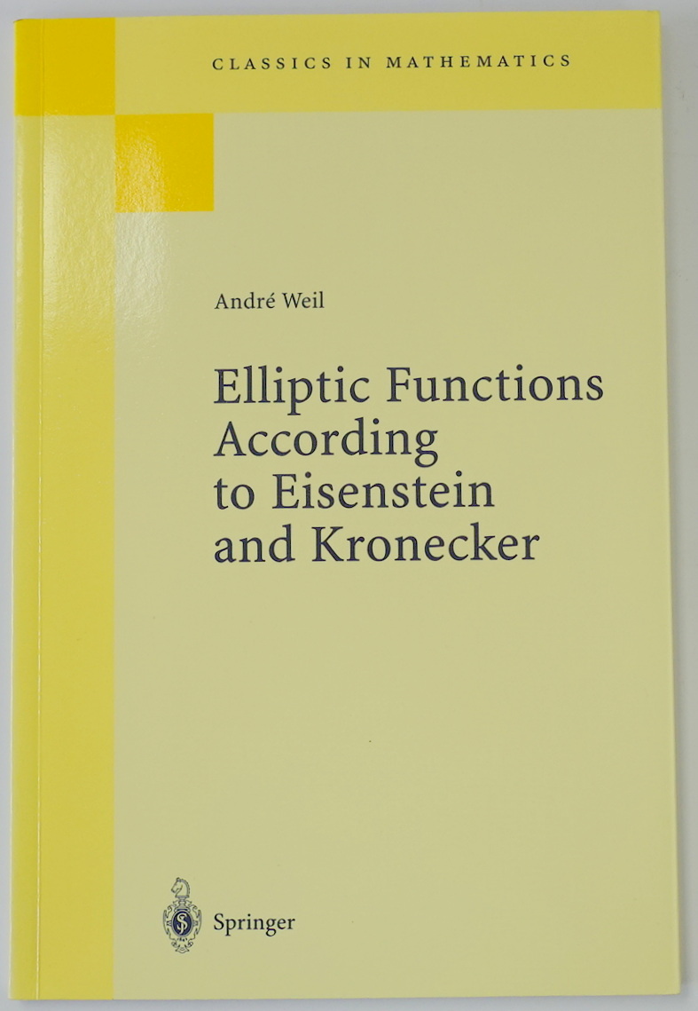 Elliptic Functions According to Eisenstein and Kronecker