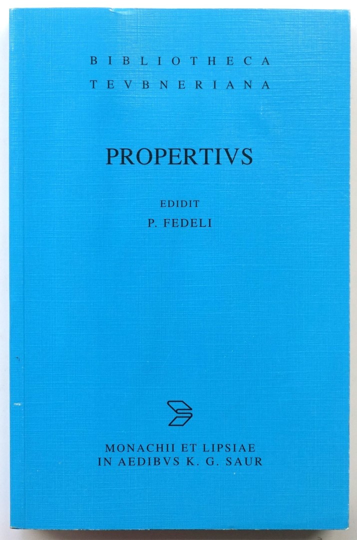 Sextus Propertius: Elegiarum Libri IV