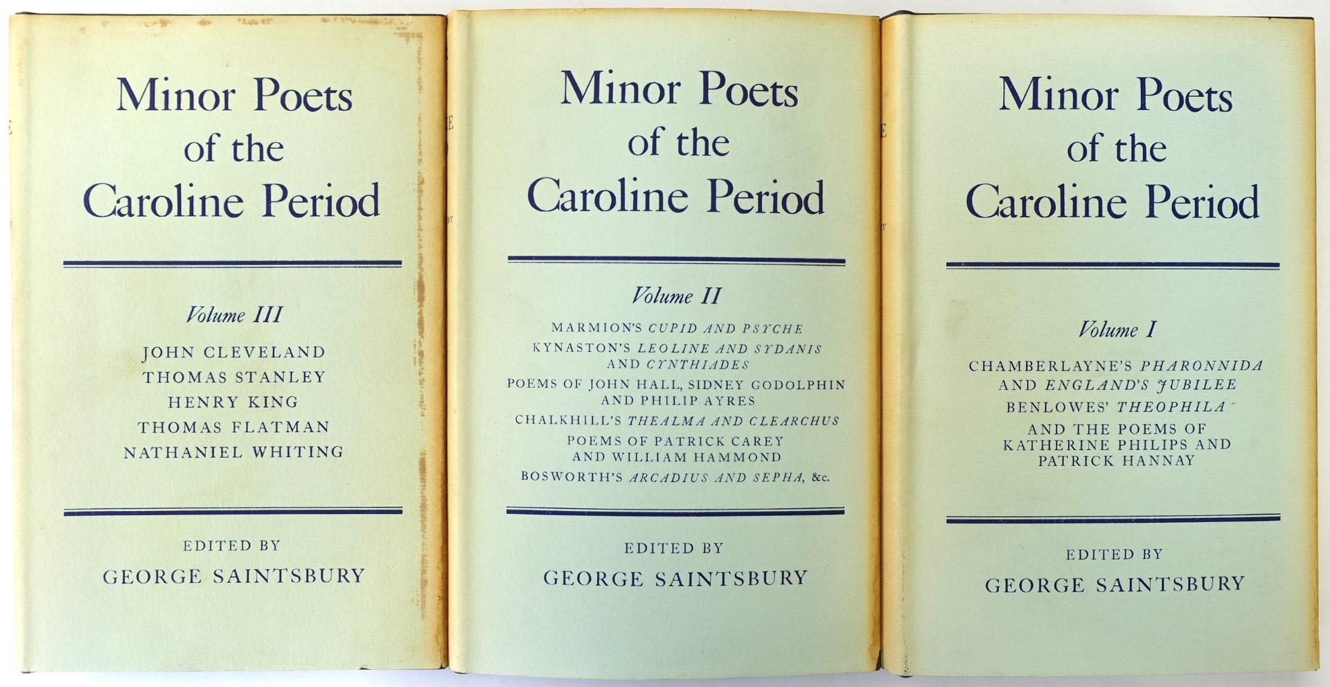 Minor Poets of the Caroline Period: 3 Volume Set