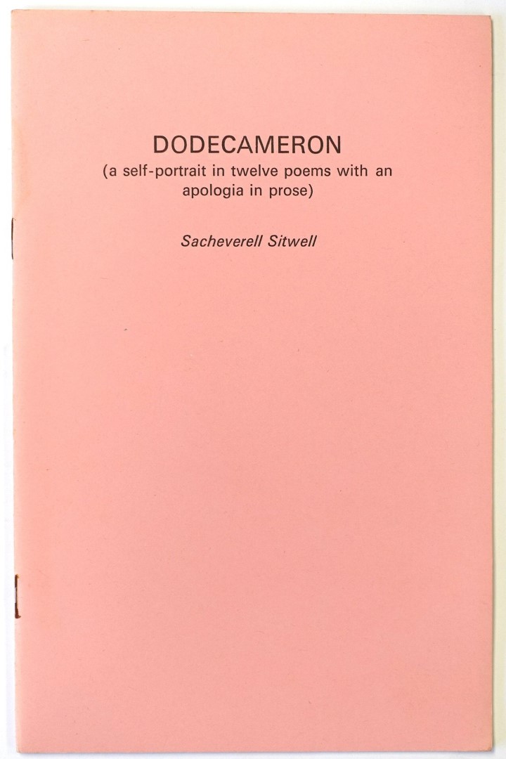 Dodecameron (A Self-portrait in Twelve Poems With an Apologia in Prose)