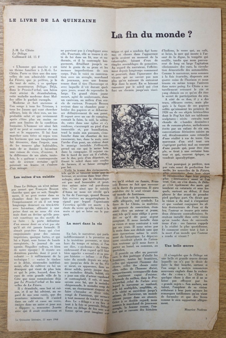 Review Within Le Livre De La Quinzaine