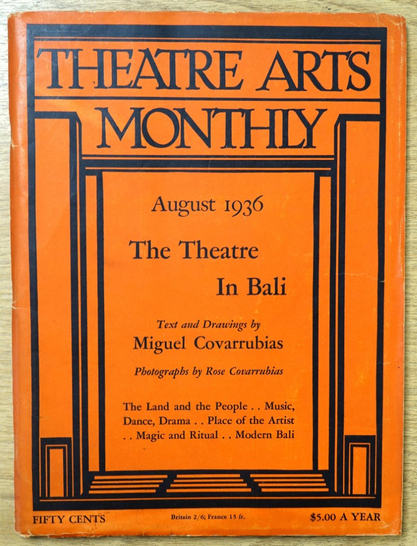 Theatre Arts Monthly, August 1936: The Theatre in Bali