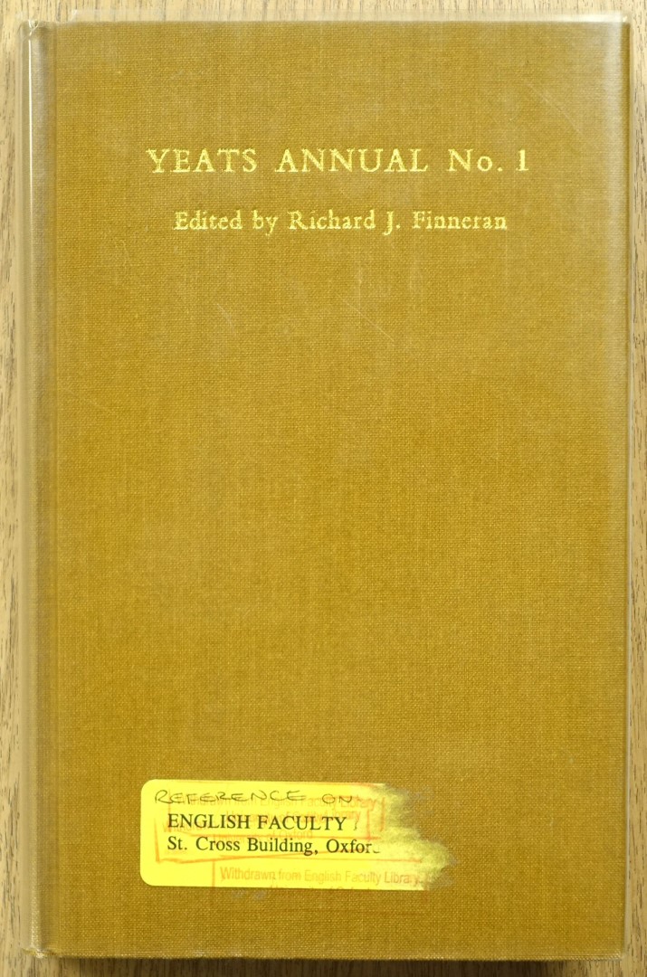Yeats Annual No.1