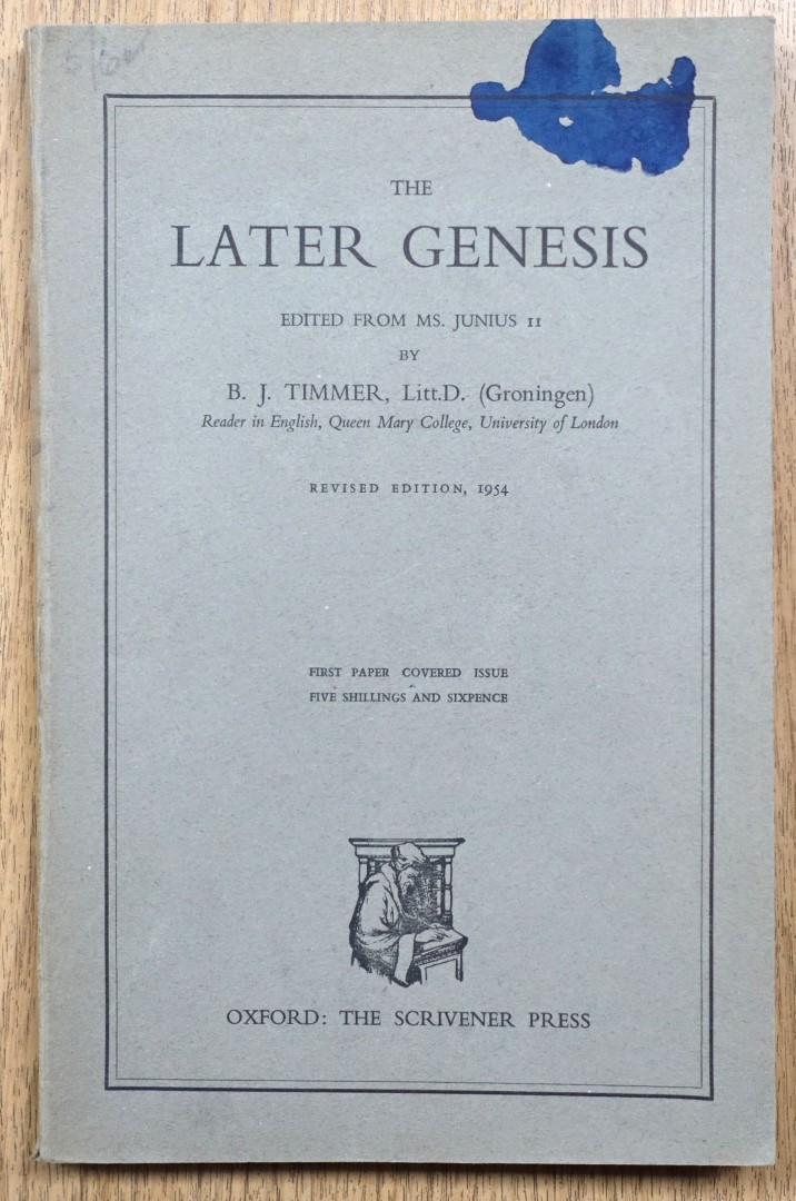 The Later Genesis: Edited from MS. Junius II: Revised Edition 1954
