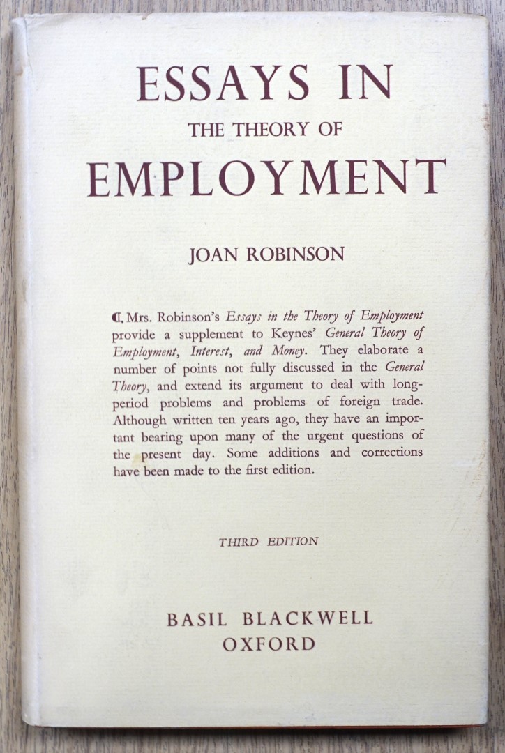 Essays in the Theory of Employment