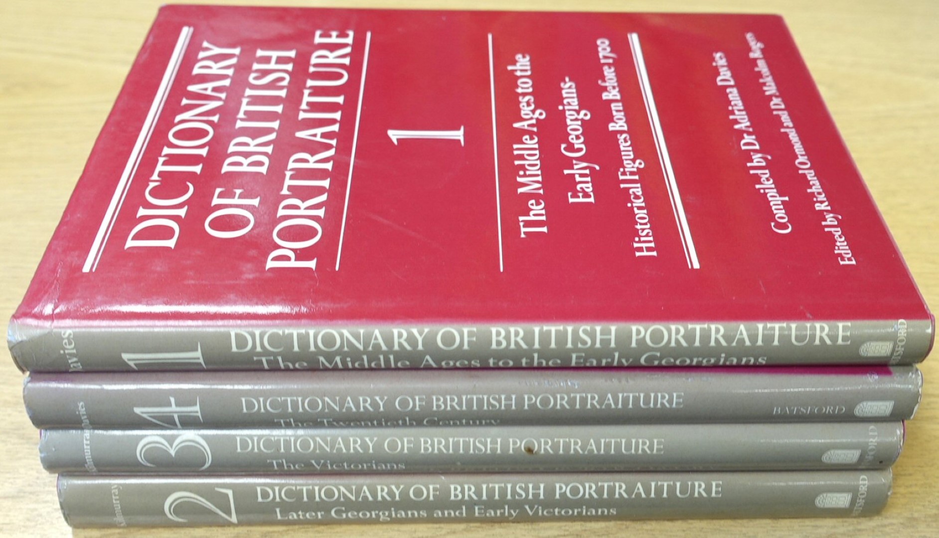 Dictionary of British Portraiture, Volume 1 to 4 Complete