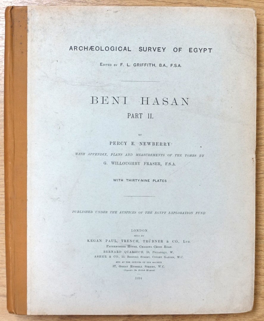 Beni Hasan: Part II: With Thirty-Nine Plates