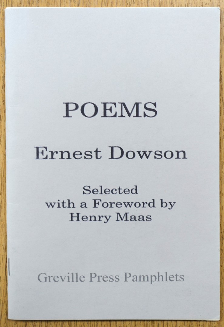 Poems: Ernest Dowson