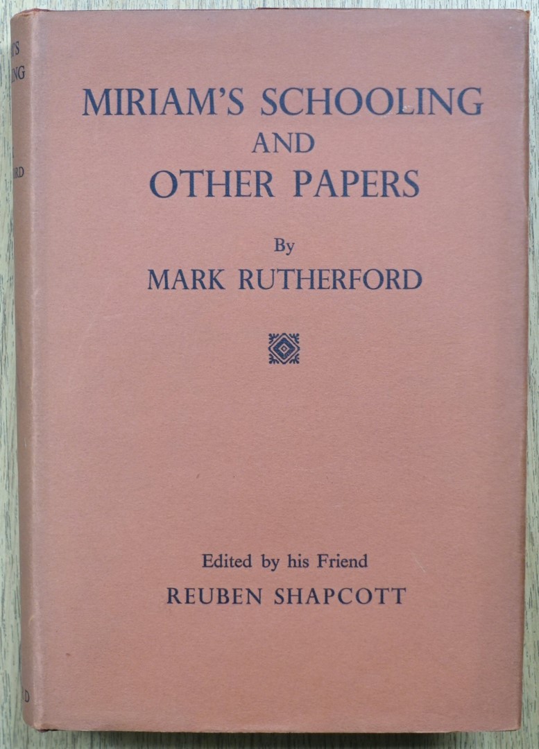 Miriam's Schooling and Other Papers