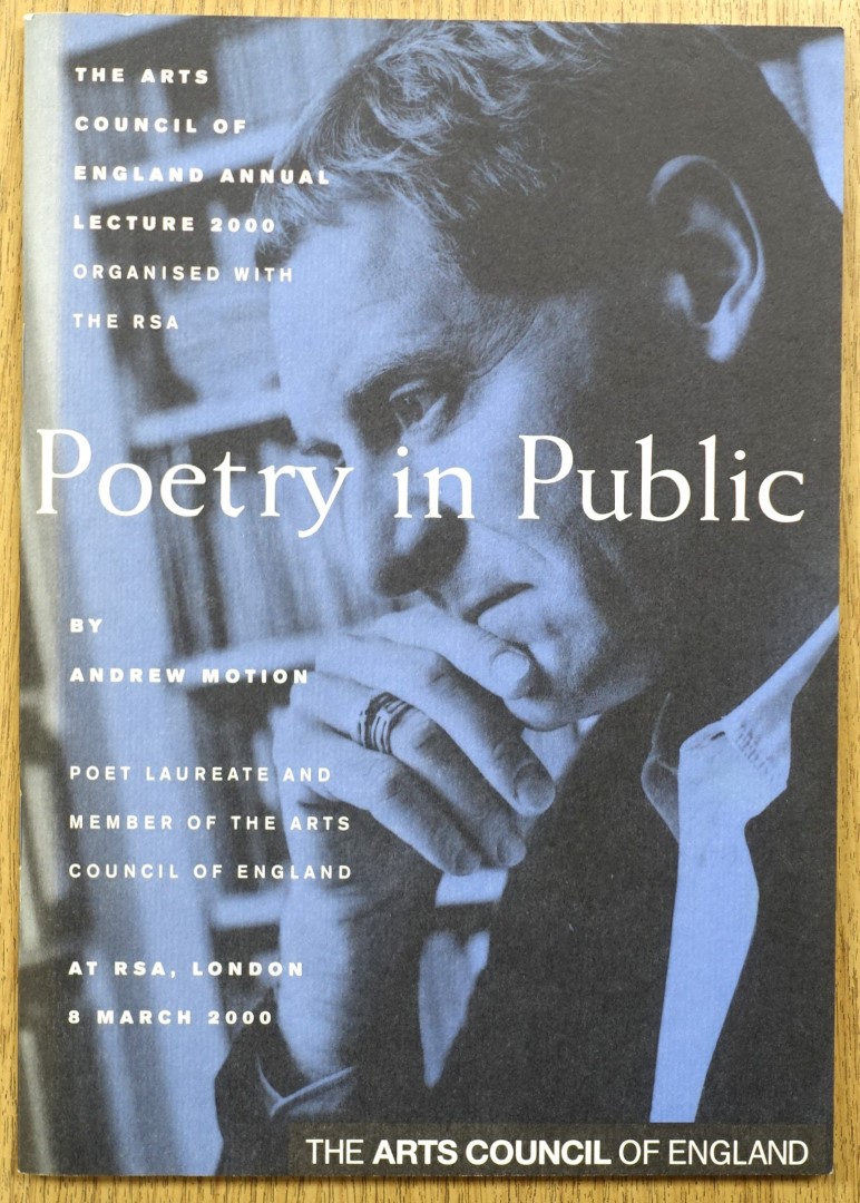 Poetry in Public: Arts Council of England Annual Lecture