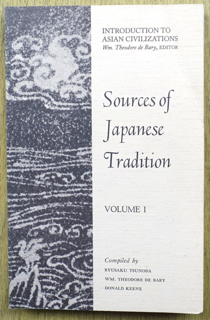 Sources of Japanese Tradition, Volume I