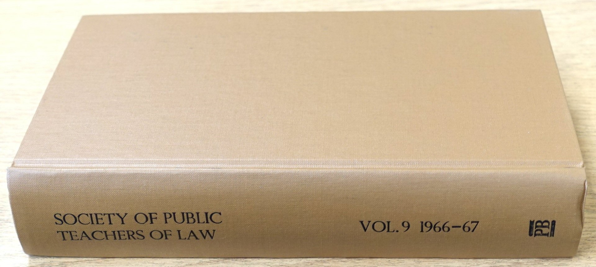 The Journal of the Society of Public Teachers of Law: New Series, Volume 9: 1966-67
