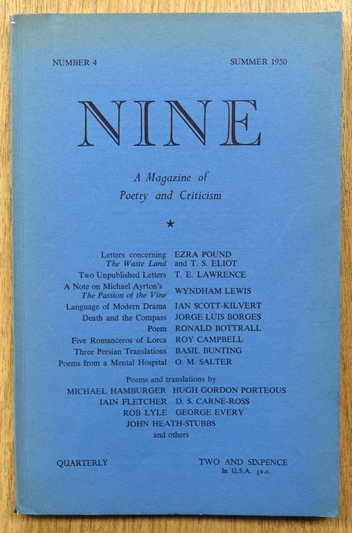 Nine: A Magazine of Poetry and Criticism: Number 4: Summer 1950