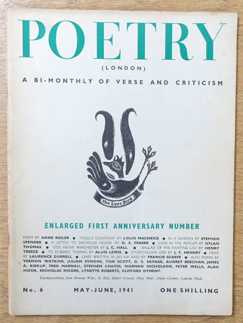 Poetry (London): Vol. 1, No. 6: May-June 1941