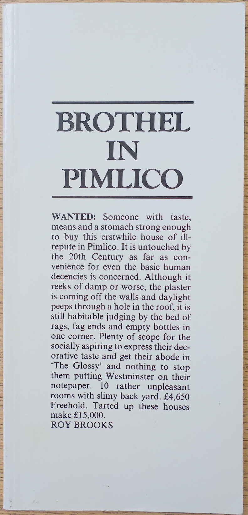 Brothel in Pimlico