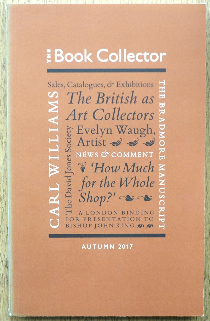 The Book Collector, Volume 66 No 3, Autumn 2017