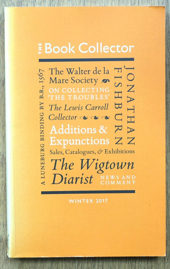 The Book Collector, Volume 66 No 4, Winter 2017