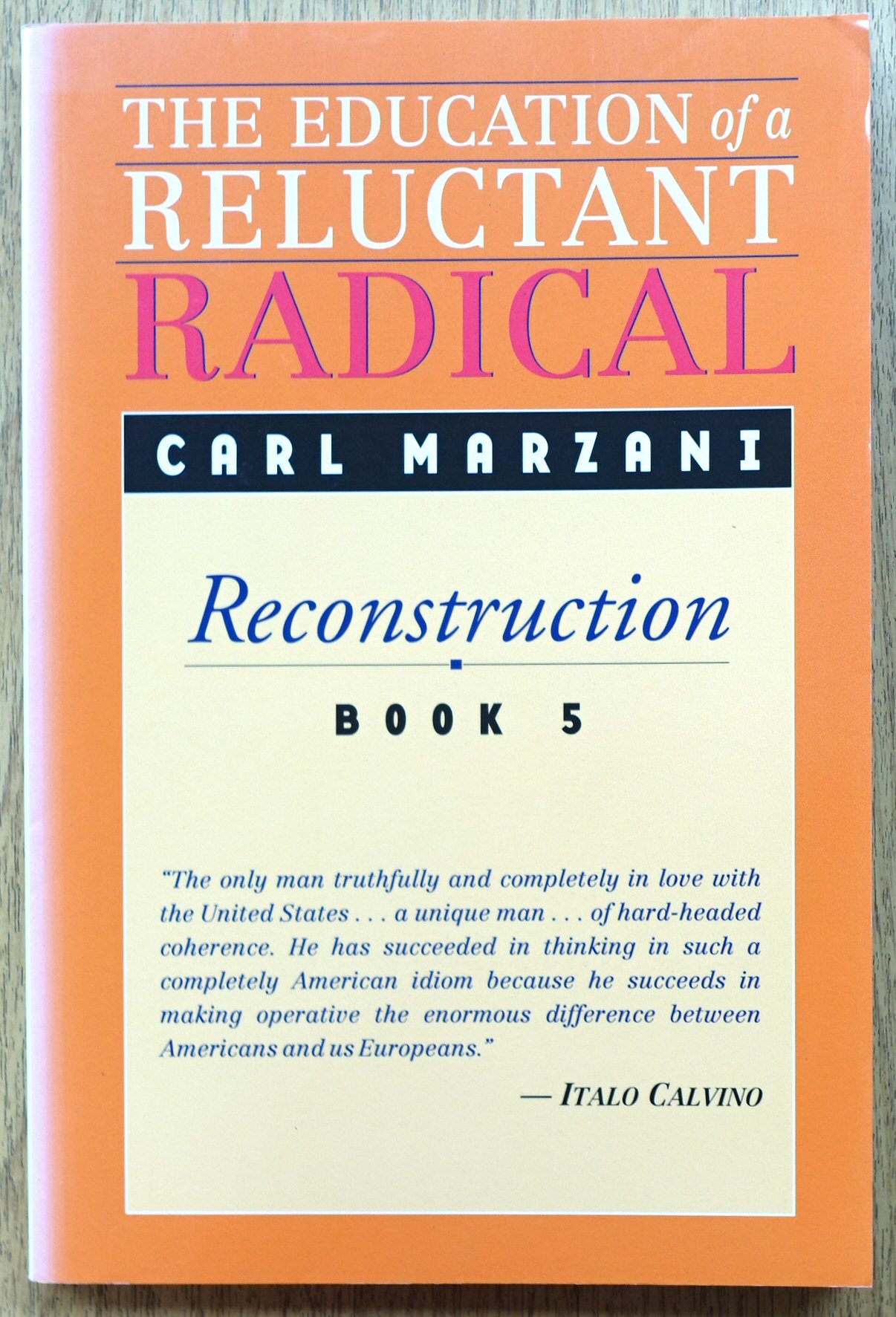 The Education of a Reluctant Radical: Reconstruction: Part 5