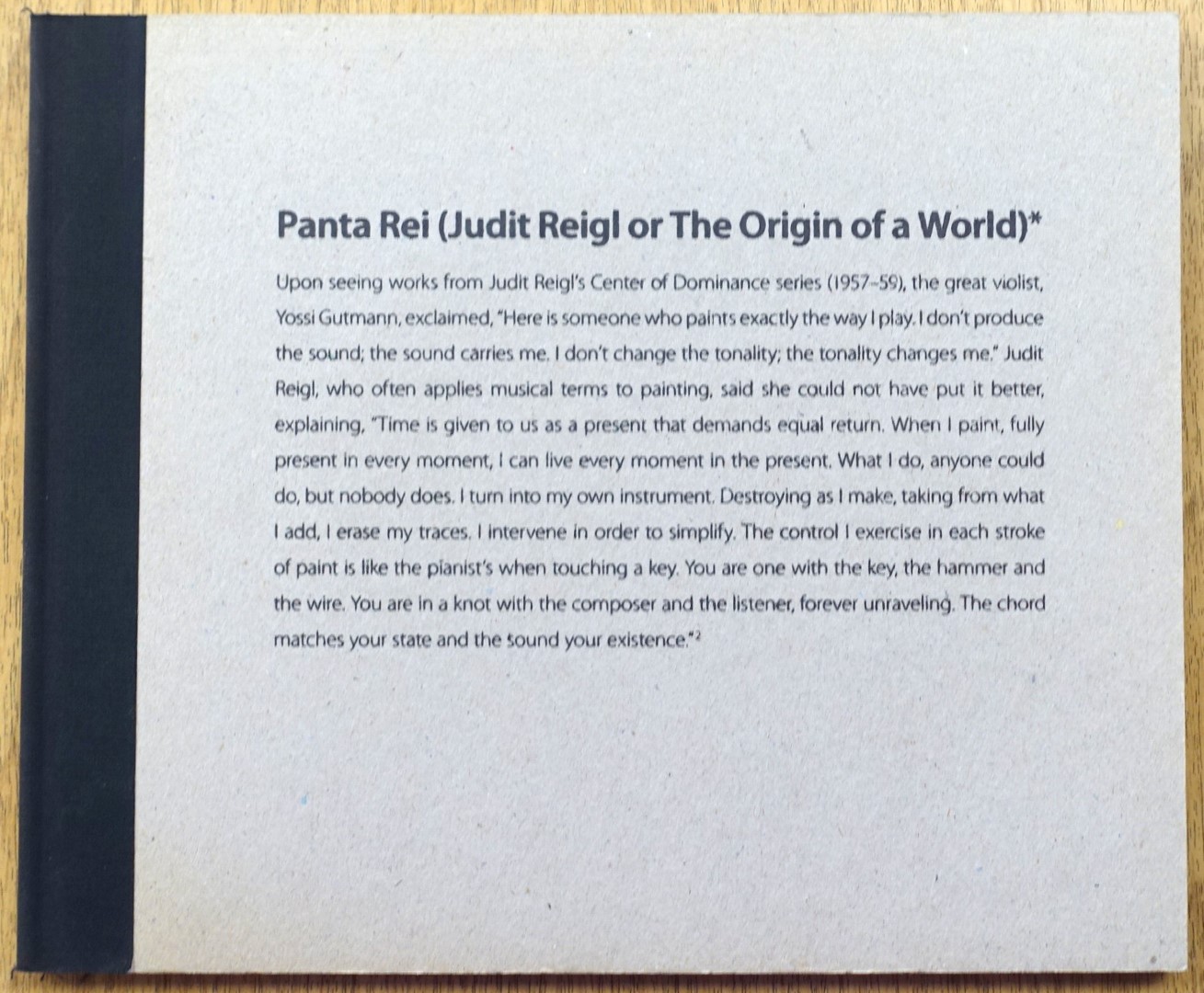 Panta Rei (Judit Reigl or The Origin of the World)
