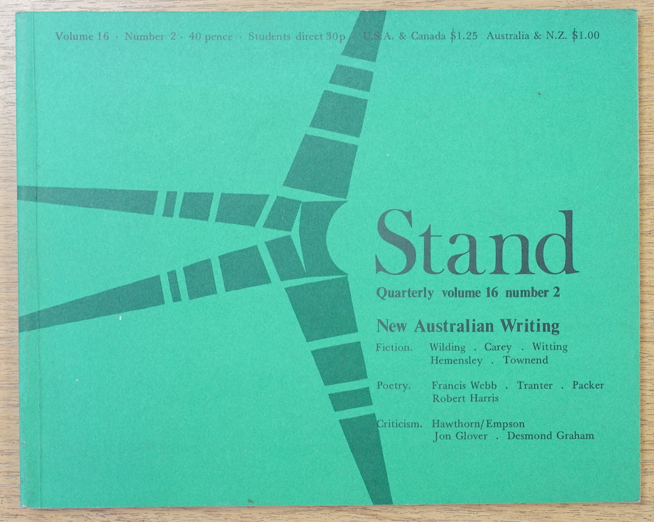 Stand: Quarterly Volume 16 Number 2